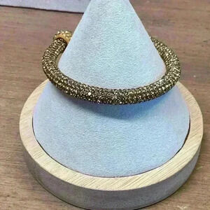 Gold Sparkling Rhinestone Cuff Vintage